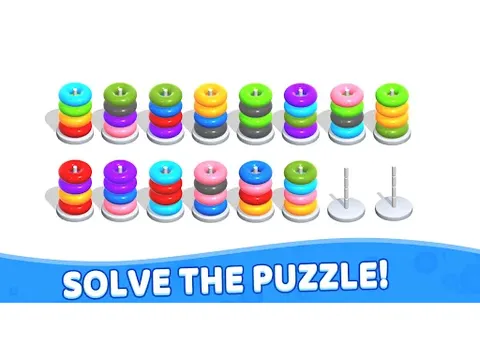 Play Color Hoop Stack - Puzzle - Free Online Sports
