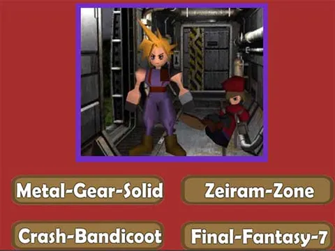 Play Nostalgic Playstation1 Quiz - Free Online Puzzle